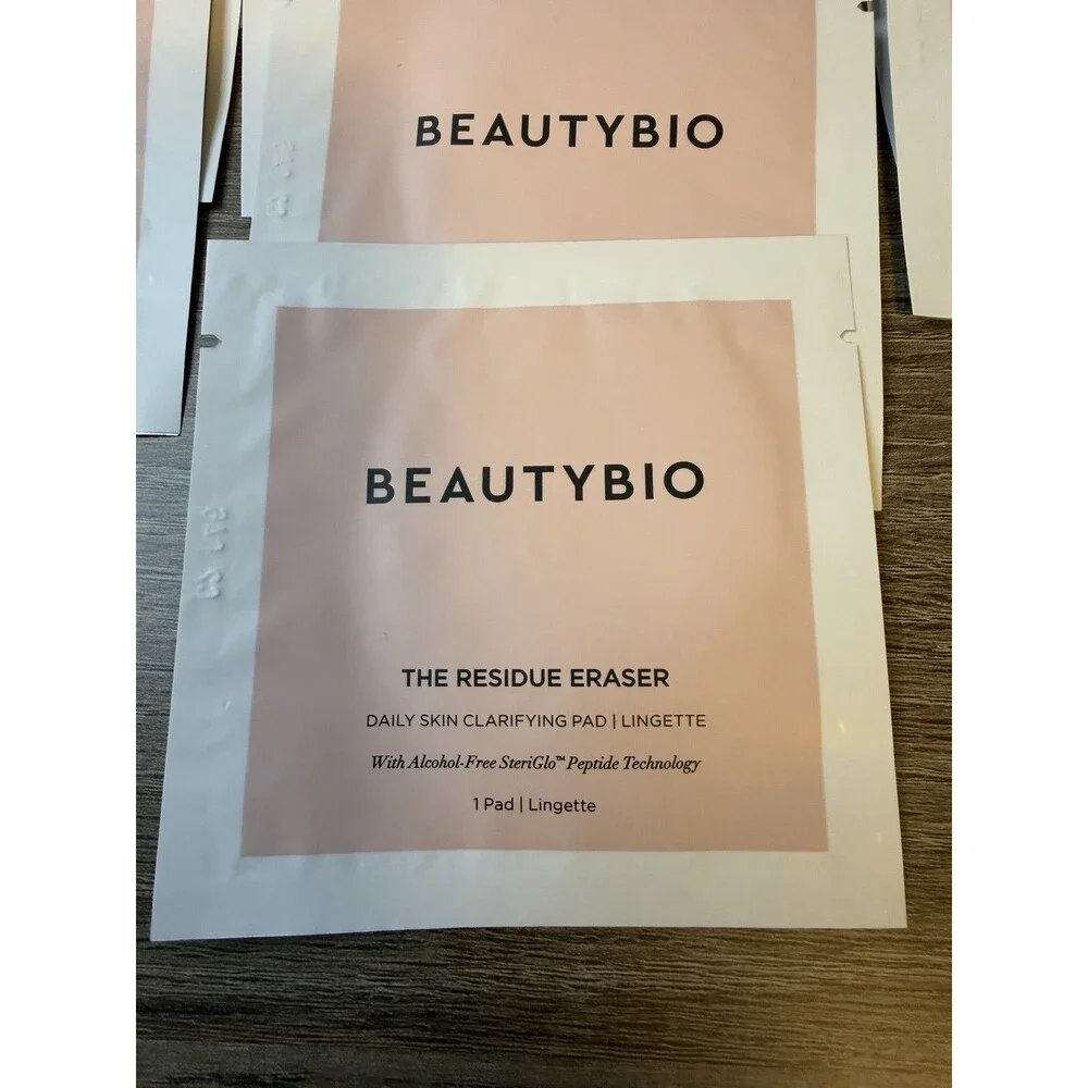 BeautyBio The Residue Eraser Daily Skin Clarifying Pad 50 Single use total.